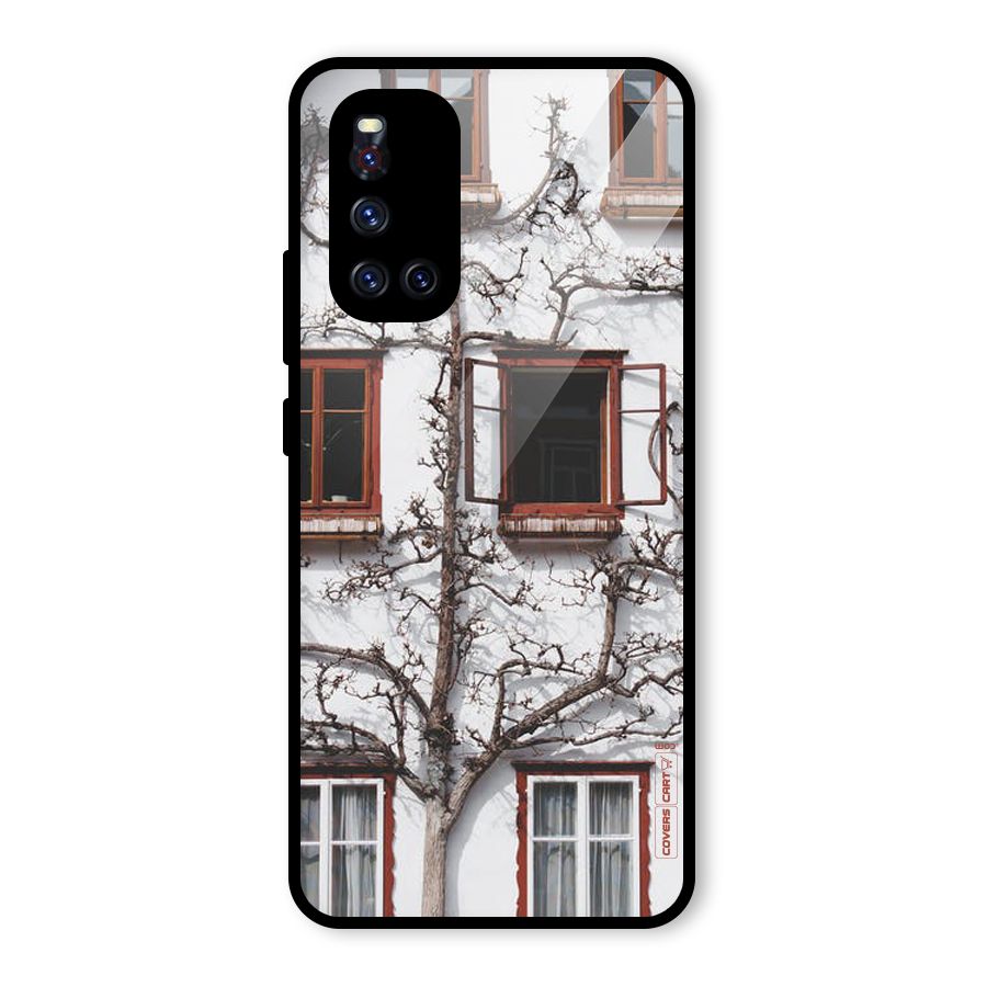 Tree House Glass Back Case for Vivo V19