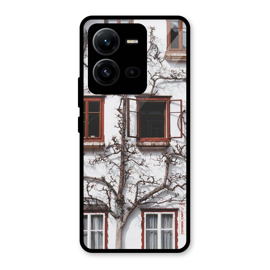 Tree House Glass Back Case for Vivo V25