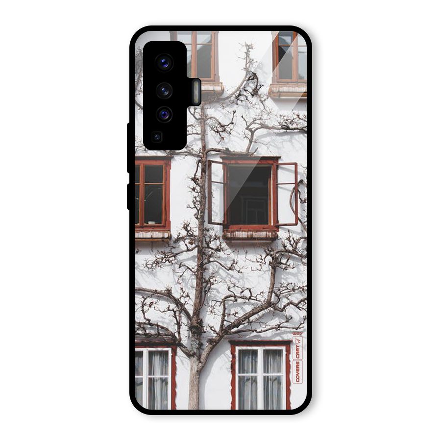 Tree House Glass Back Case for Vivo X50