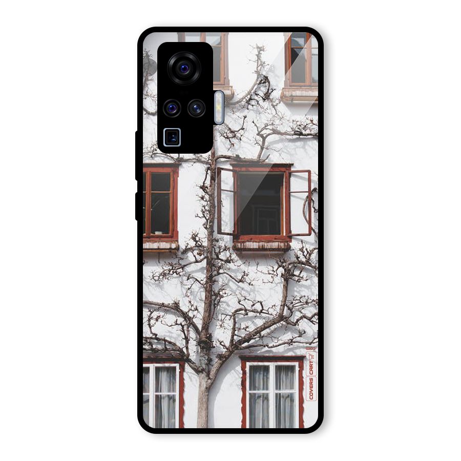 Tree House Glass Back Case for Vivo X50 Pro