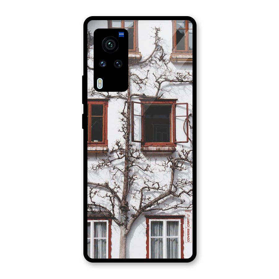 Tree House Glass Back Case for Vivo X60 Pro