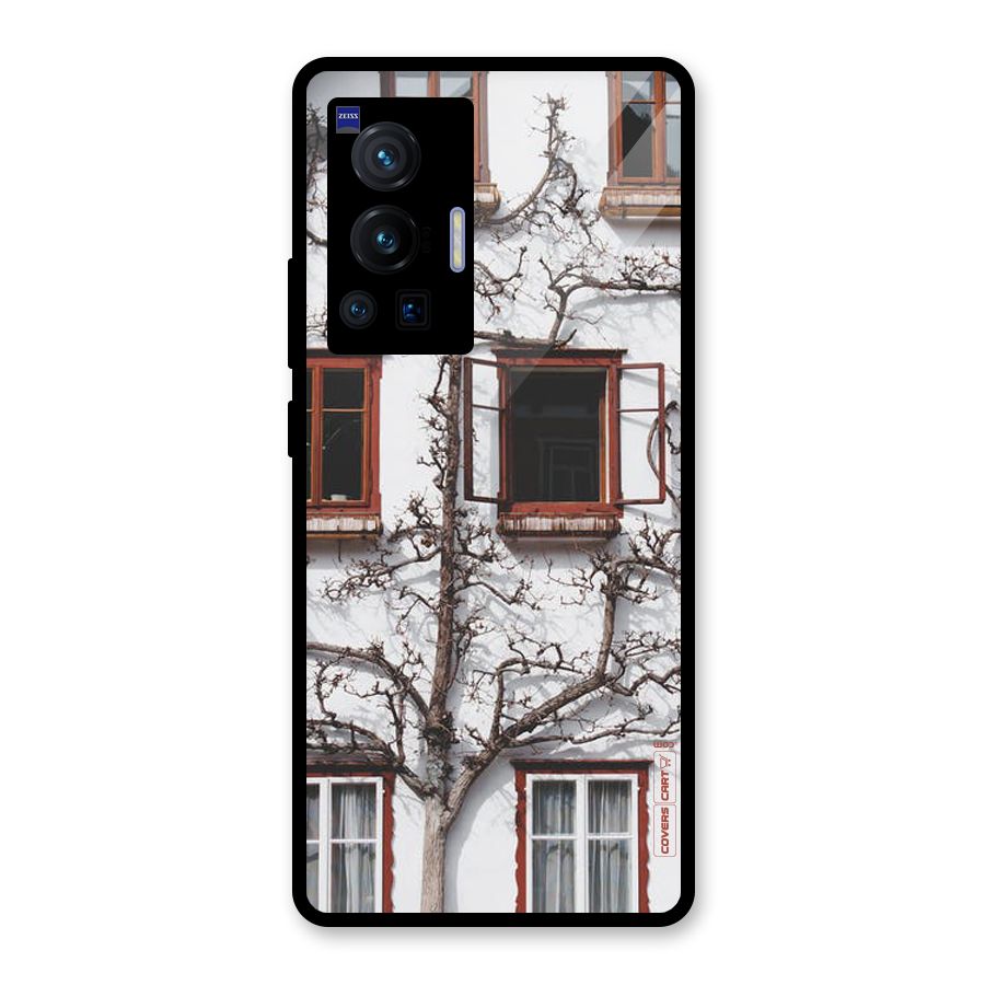 Tree House Glass Back Case for Vivo X70 Pro