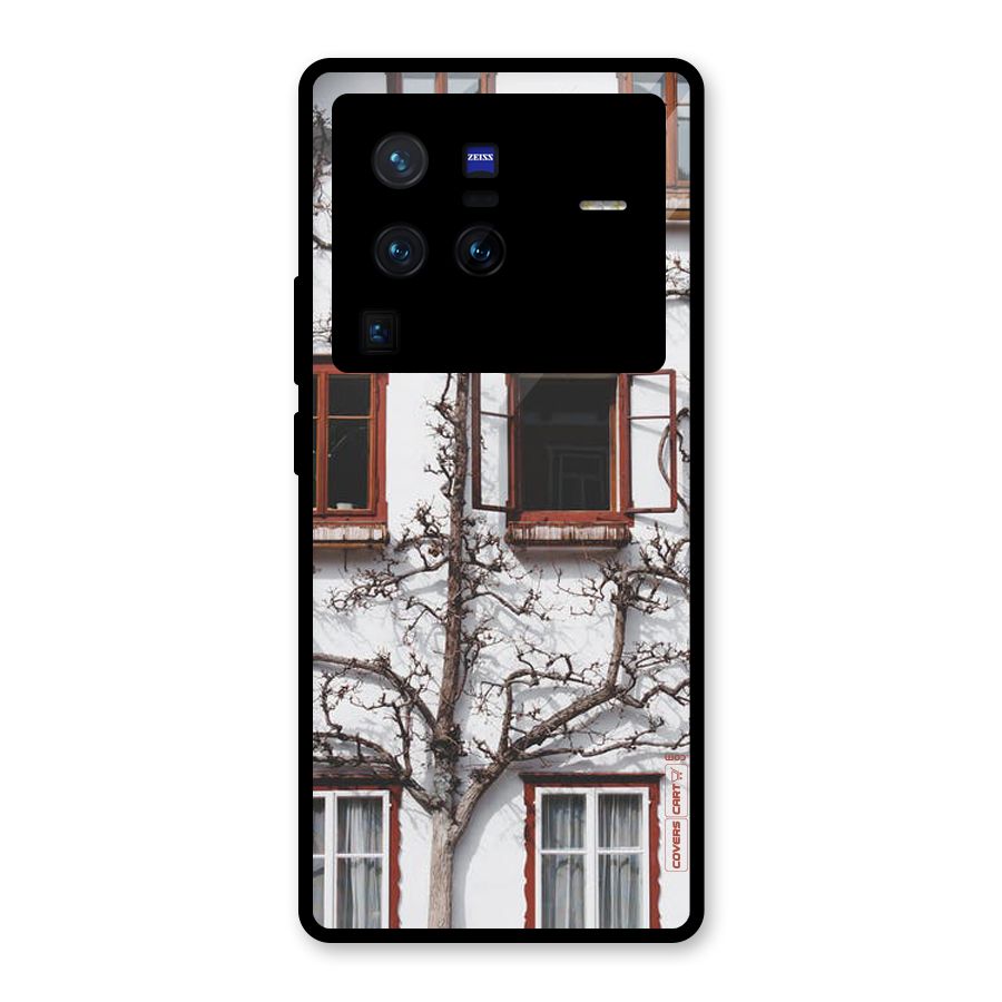 Tree House Glass Back Case for Vivo X80 Pro