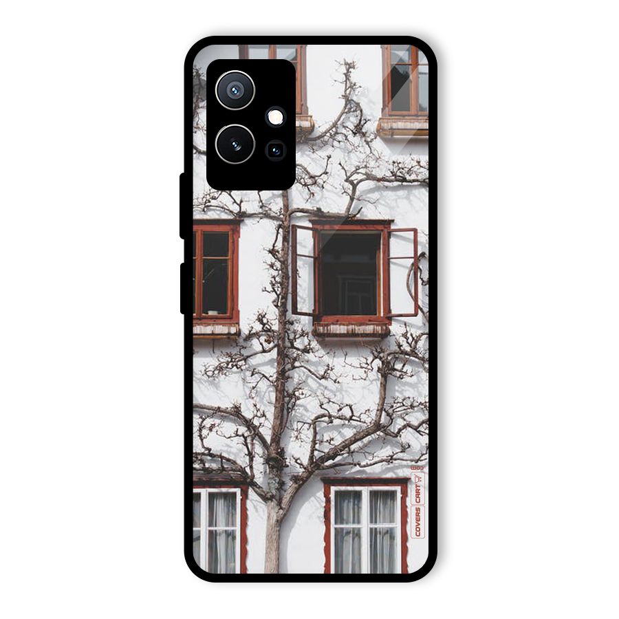 Tree House Glass Back Case for Vivo Y75 5G