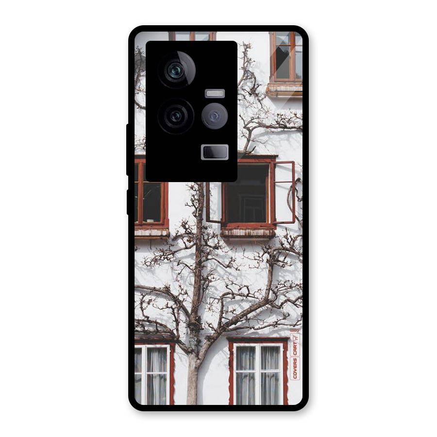 Tree House Glass Back Case for Vivo iQOO 11 5G
