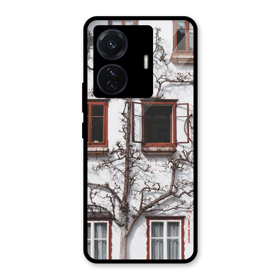 Tree House Glass Back Case for Vivo iQOO Z6 Pro