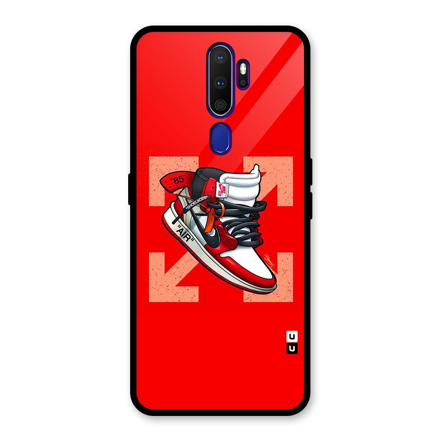 Trendy Air Shoes Glass Back Case for Oppo A9 (2020)