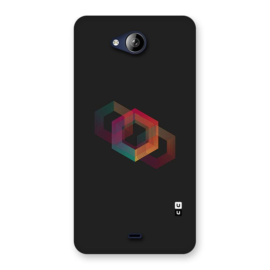 Tri-hexa Colours Back Case for Canvas Play Q355