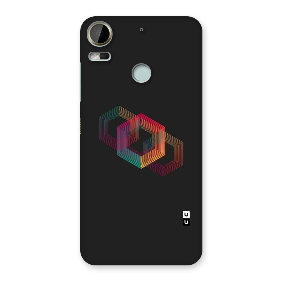 Tri-hexa Colours Back Case for Desire 10 Pro