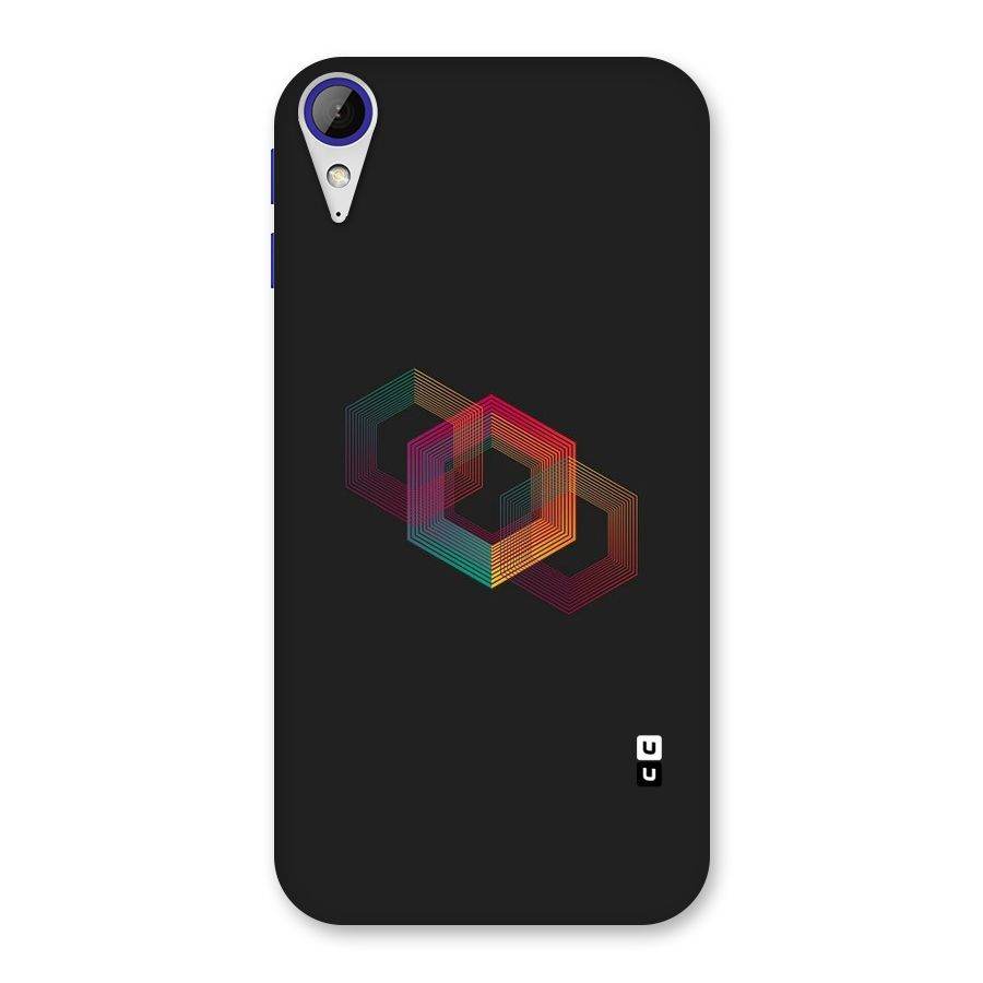 Tri-hexa Colours Back Case for Desire 830