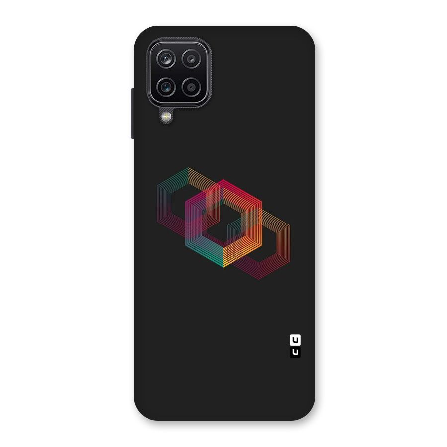 Tri-hexa Colours Back Case for Galaxy A12