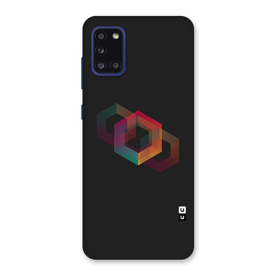 Tri-hexa Colours Back Case for Galaxy A31