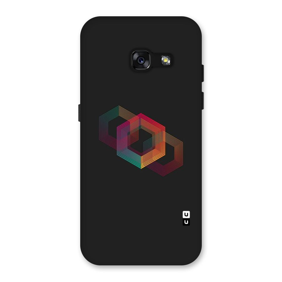 Tri-hexa Colours Back Case for Galaxy A3 (2017)