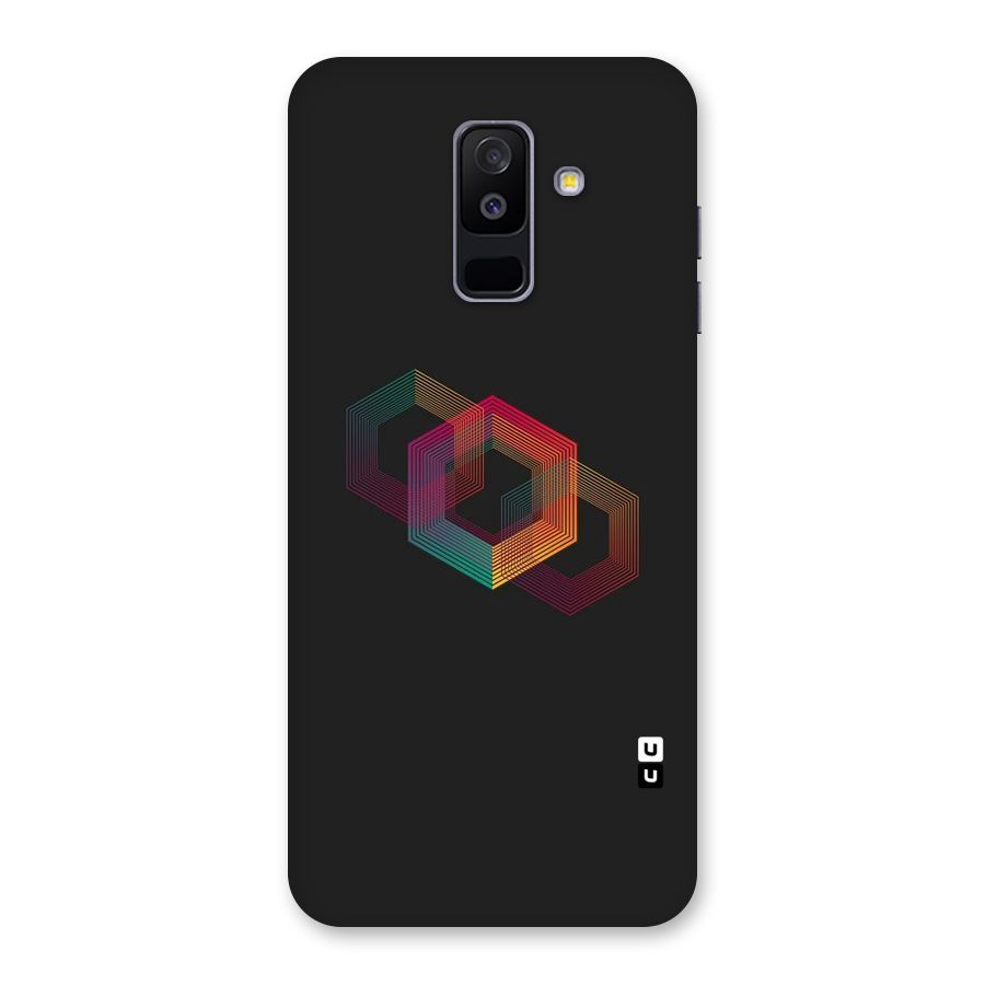 Tri-hexa Colours Back Case for Galaxy A6 Plus