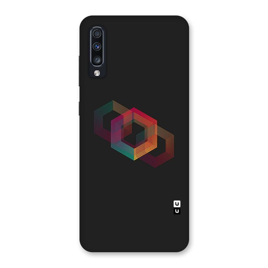 Tri-hexa Colours Back Case for Galaxy A70