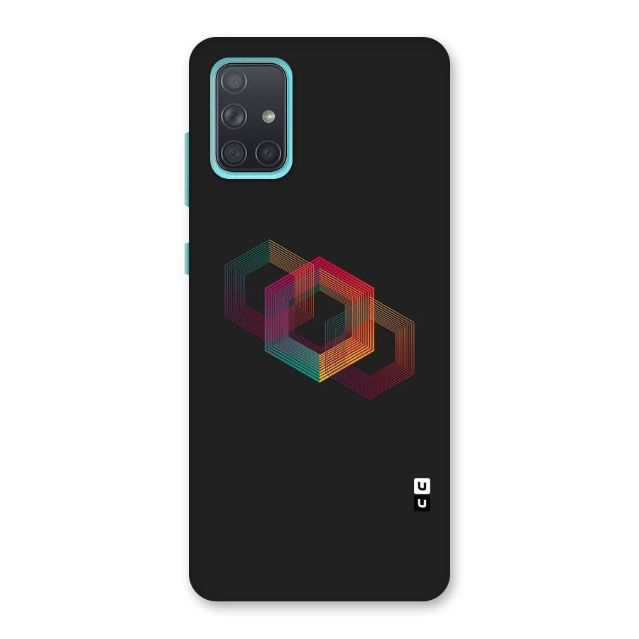 Tri-hexa Colours Back Case for Galaxy A71