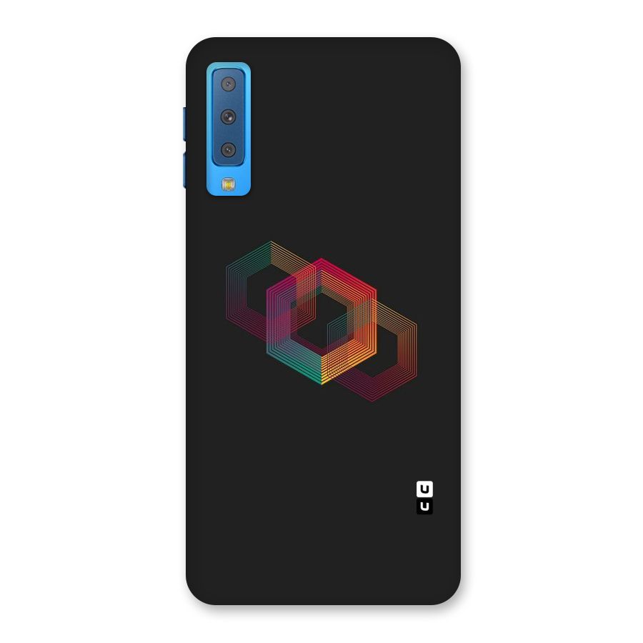 Tri-hexa Colours Back Case for Galaxy A7 (2018)