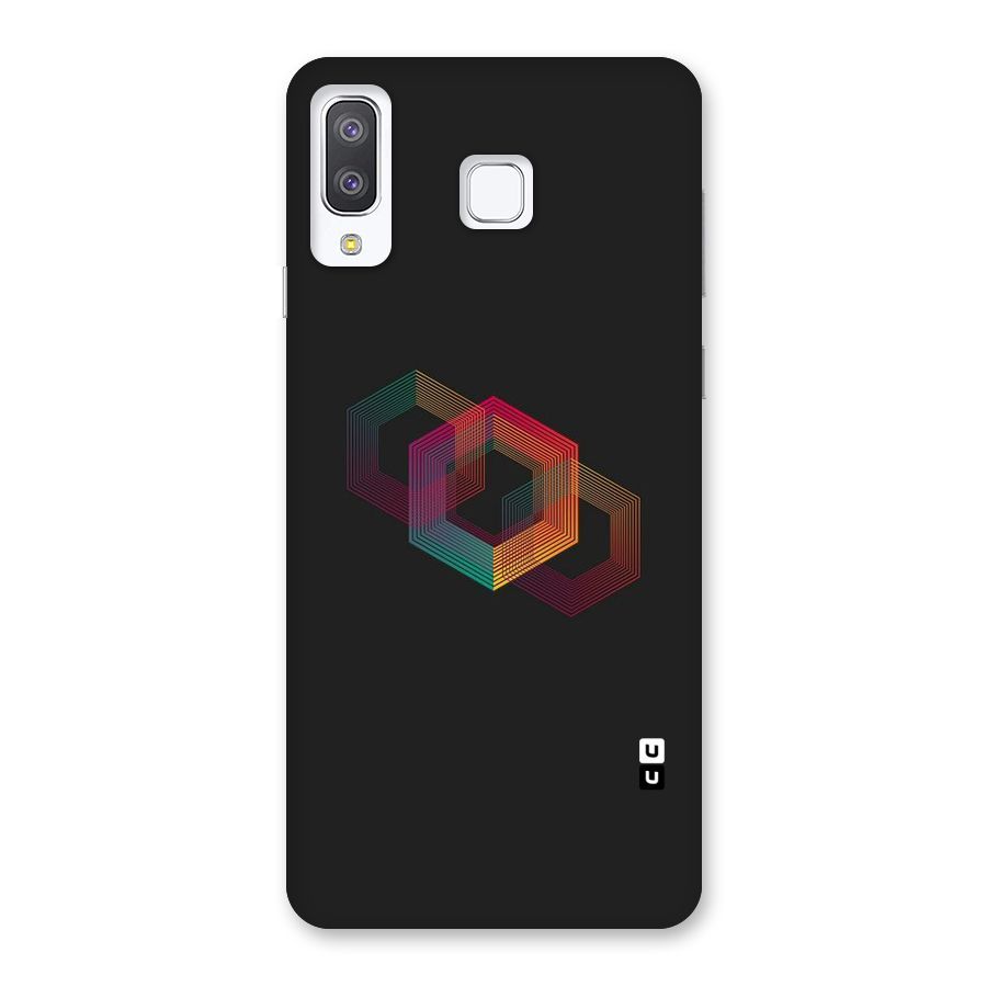 Tri-hexa Colours Back Case for Galaxy A8 Star
