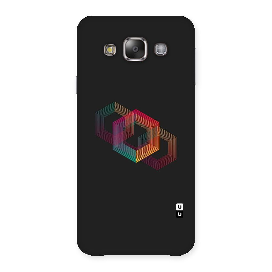 Tri-hexa Colours Back Case for Galaxy E7