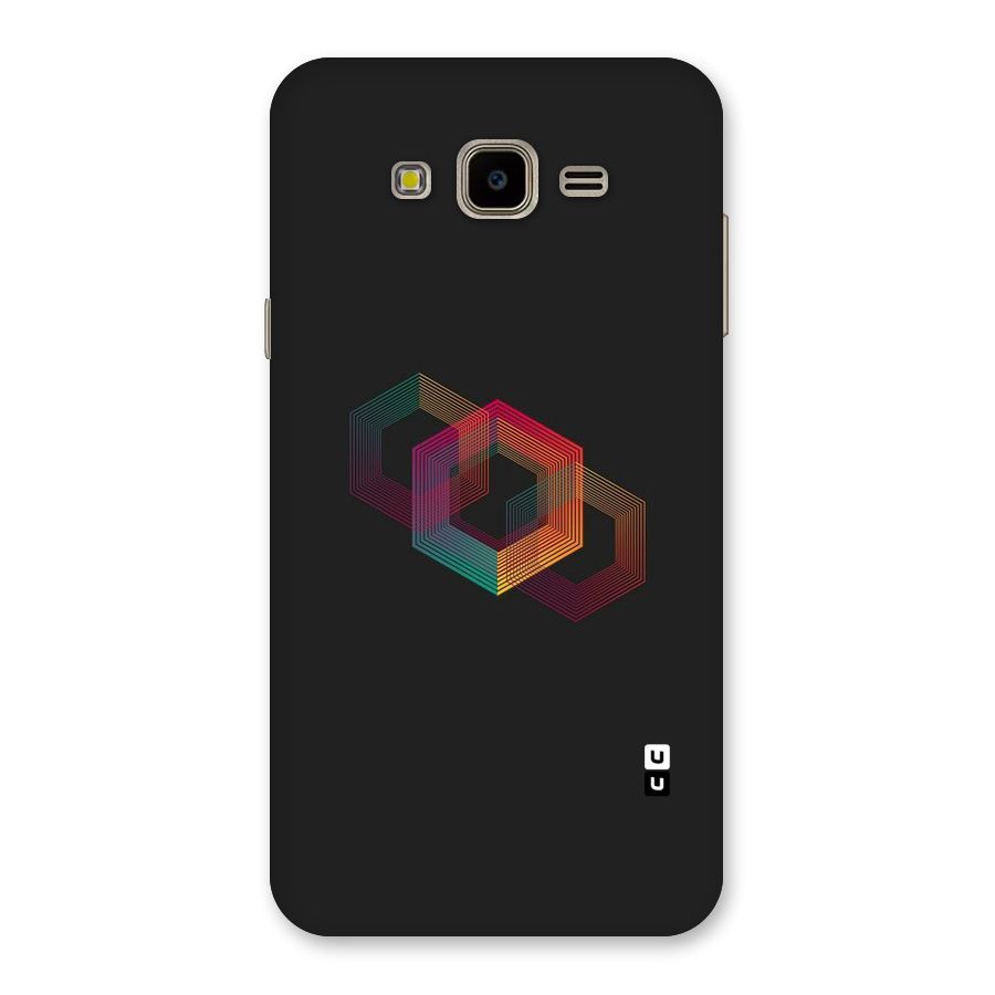 Tri-hexa Colours Back Case for Galaxy J7 Nxt