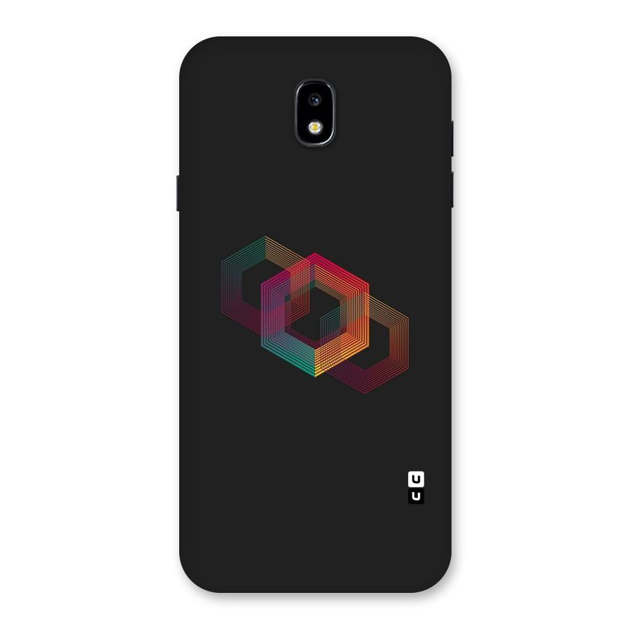 Tri-hexa Colours Back Case for Galaxy J7 Pro