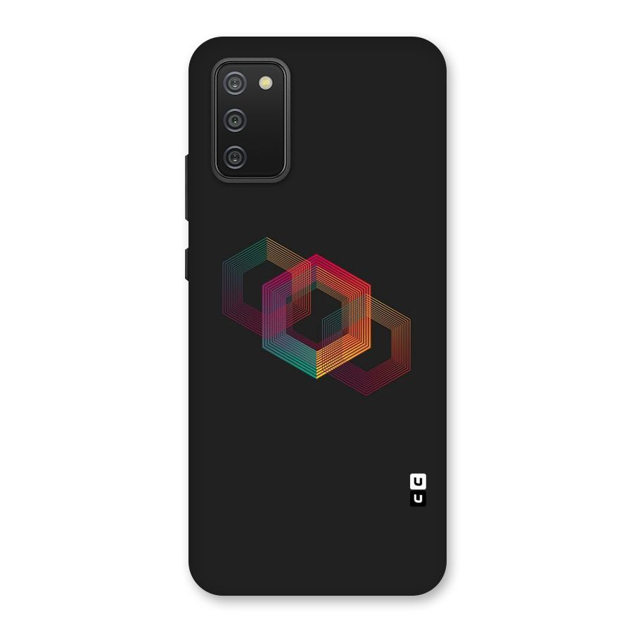 Tri-hexa Colours Back Case for Galaxy M02s