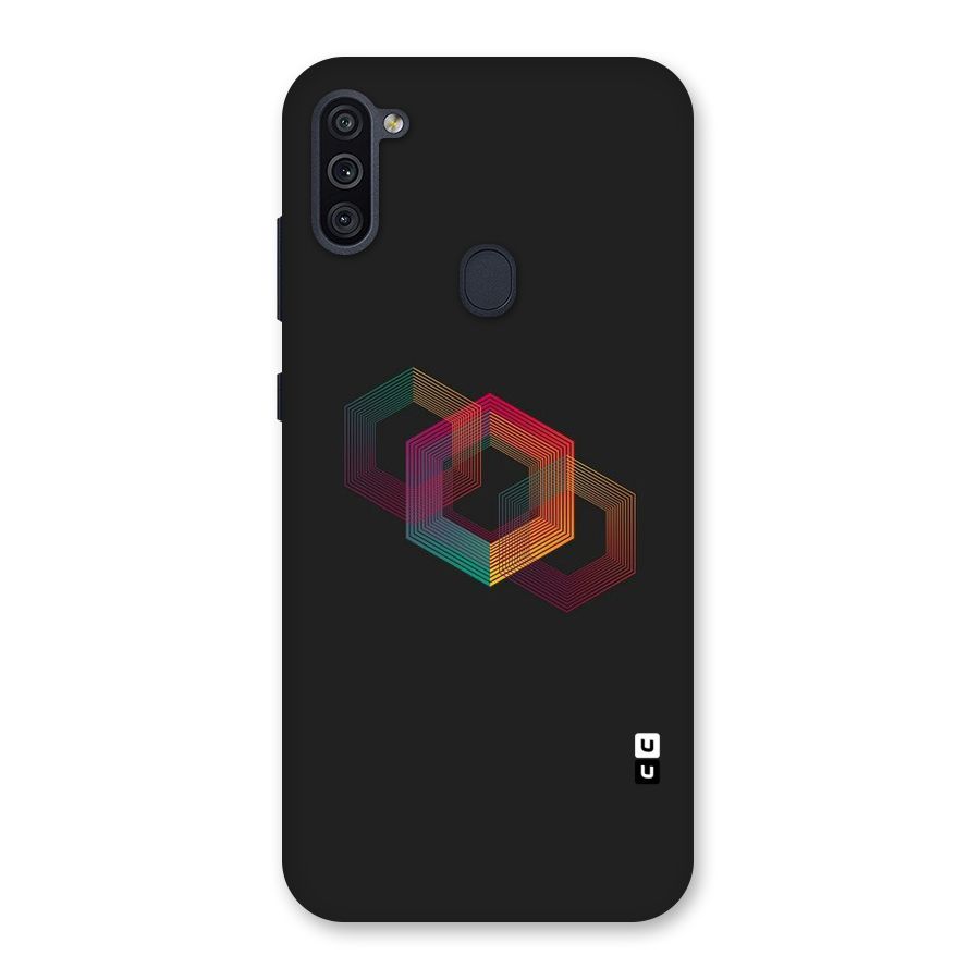 Tri-hexa Colours Back Case for Galaxy M11