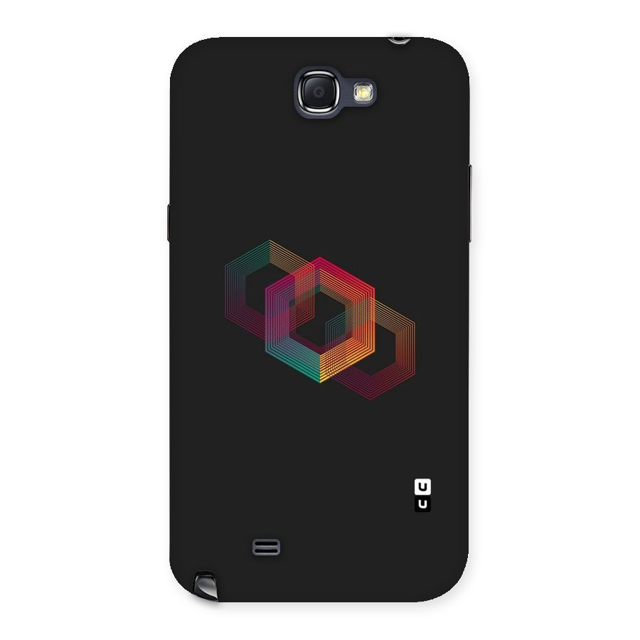 Tri-hexa Colours Back Case for Galaxy Note 2