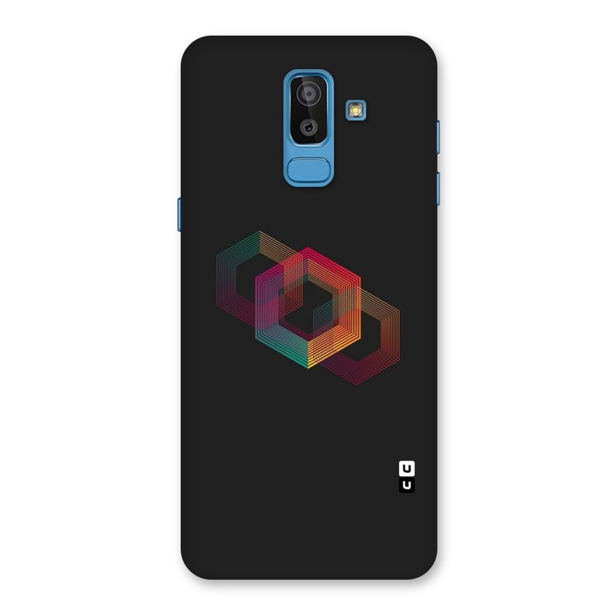 Tri-hexa Colours Back Case for Galaxy On8 (2018)
