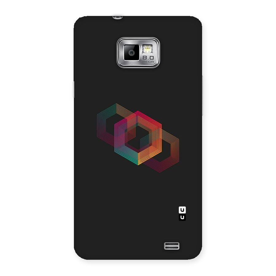 Tri-hexa Colours Back Case for Galaxy S2