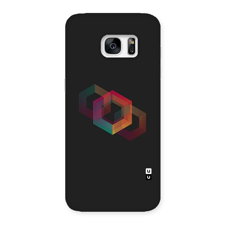 Tri-hexa Colours Back Case for Galaxy S7 Edge