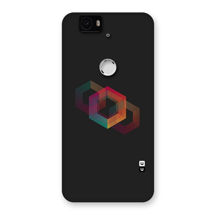 Tri-hexa Colours Back Case for Google Nexus-6P