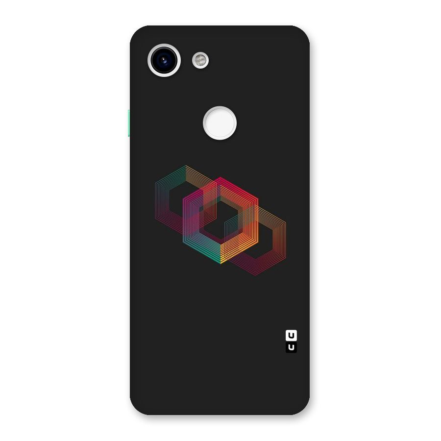 Tri-hexa Colours Back Case for Google Pixel 3