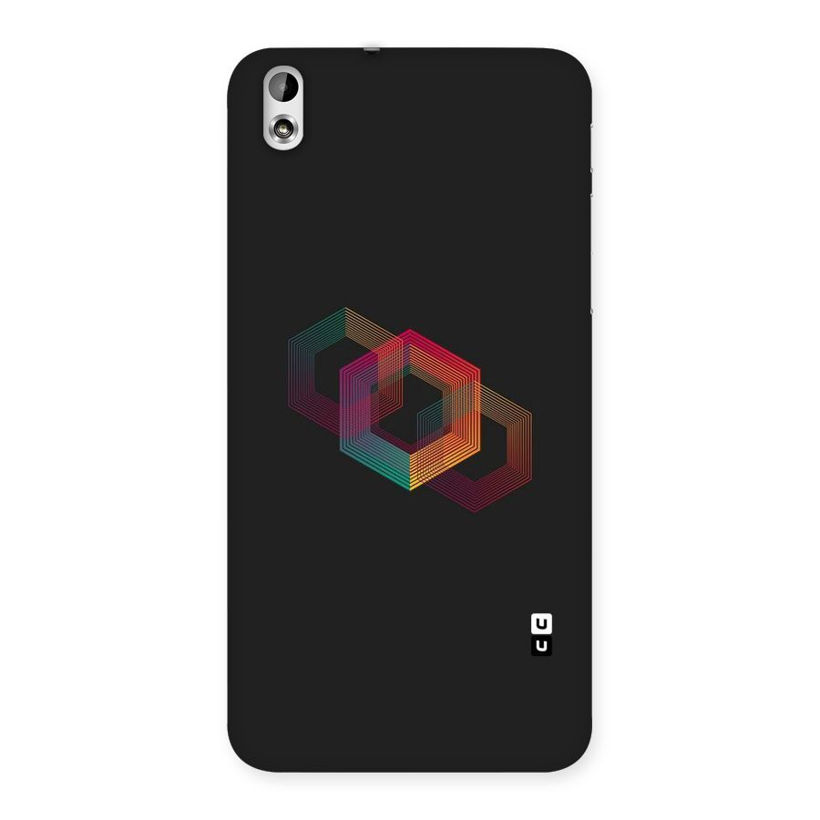 Tri-hexa Colours Back Case for HTC Desire 816g