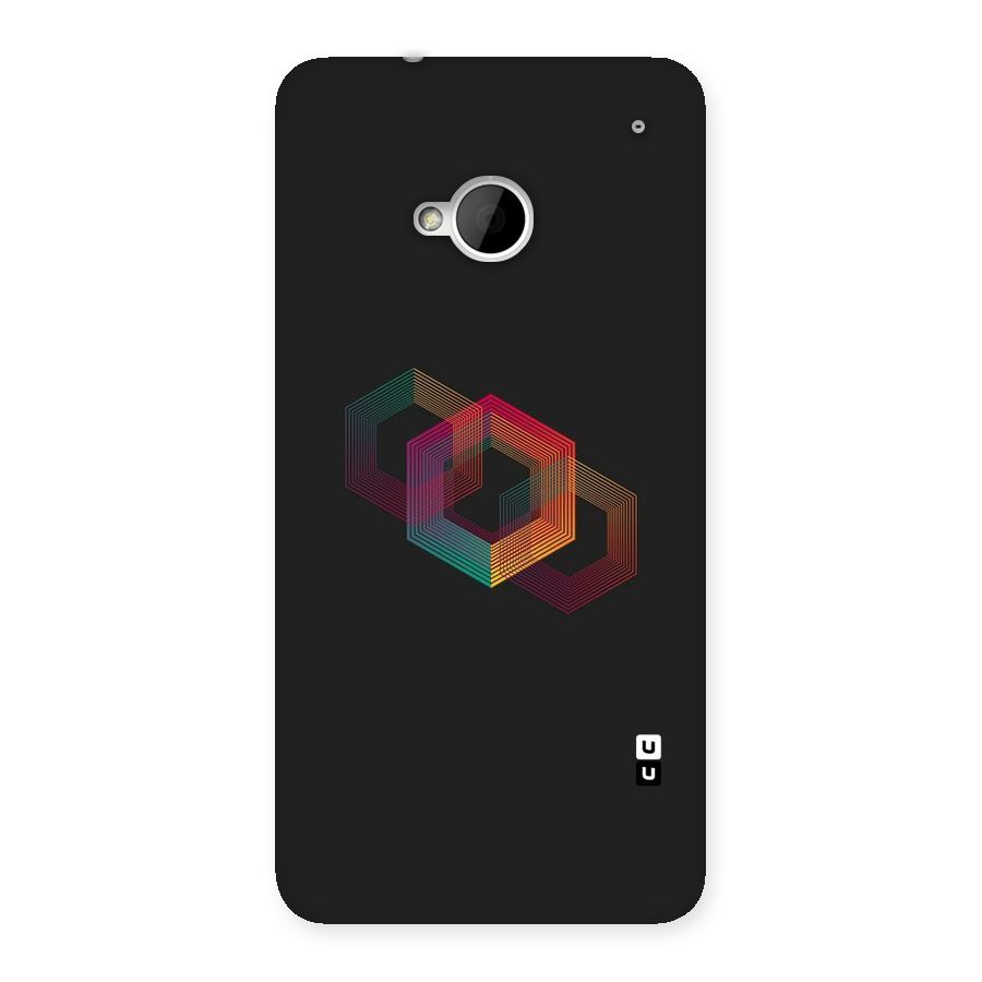 Tri-hexa Colours Back Case for HTC One M7