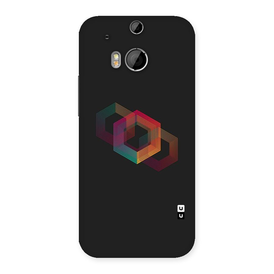 Tri-hexa Colours Back Case for HTC One M8