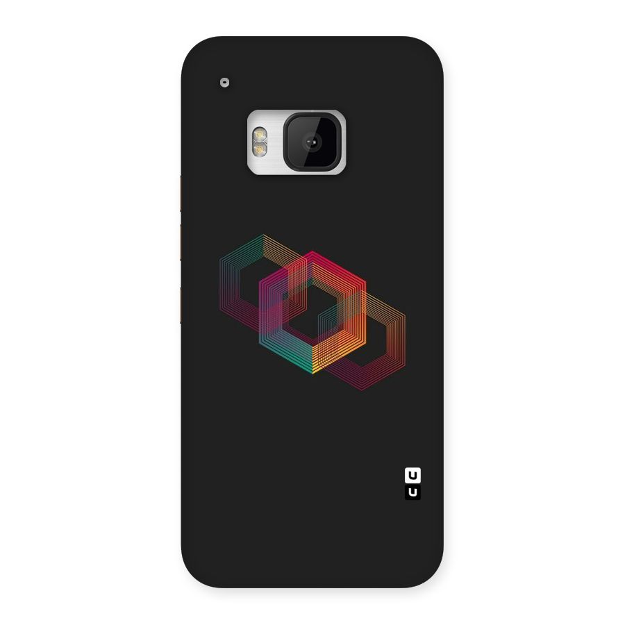 Tri-hexa Colours Back Case for HTC One M9