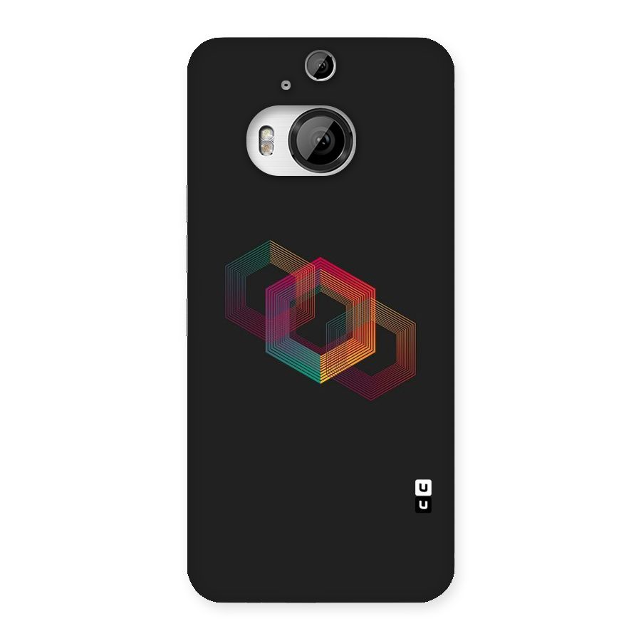 Tri-hexa Colours Back Case for HTC One M9 Plus
