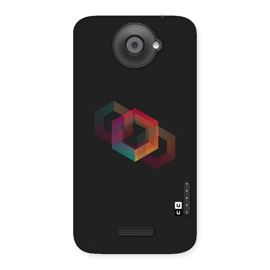 Tri-hexa Colours Back Case for HTC One X