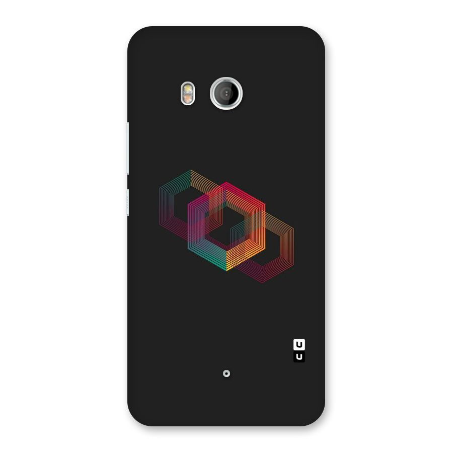 Tri-hexa Colours Back Case for HTC U11