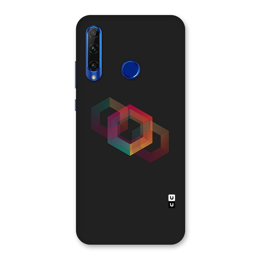 Tri-hexa Colours Back Case for Honor 20i