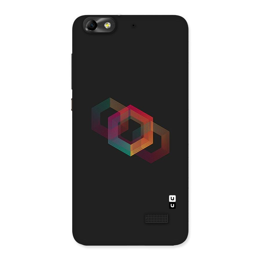 Tri-hexa Colours Back Case for Honor 4C