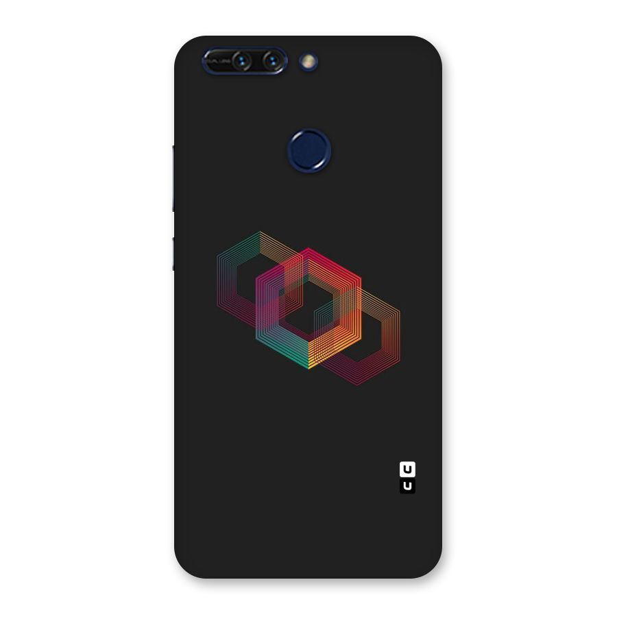 Tri-hexa Colours Back Case for Honor 8 Pro