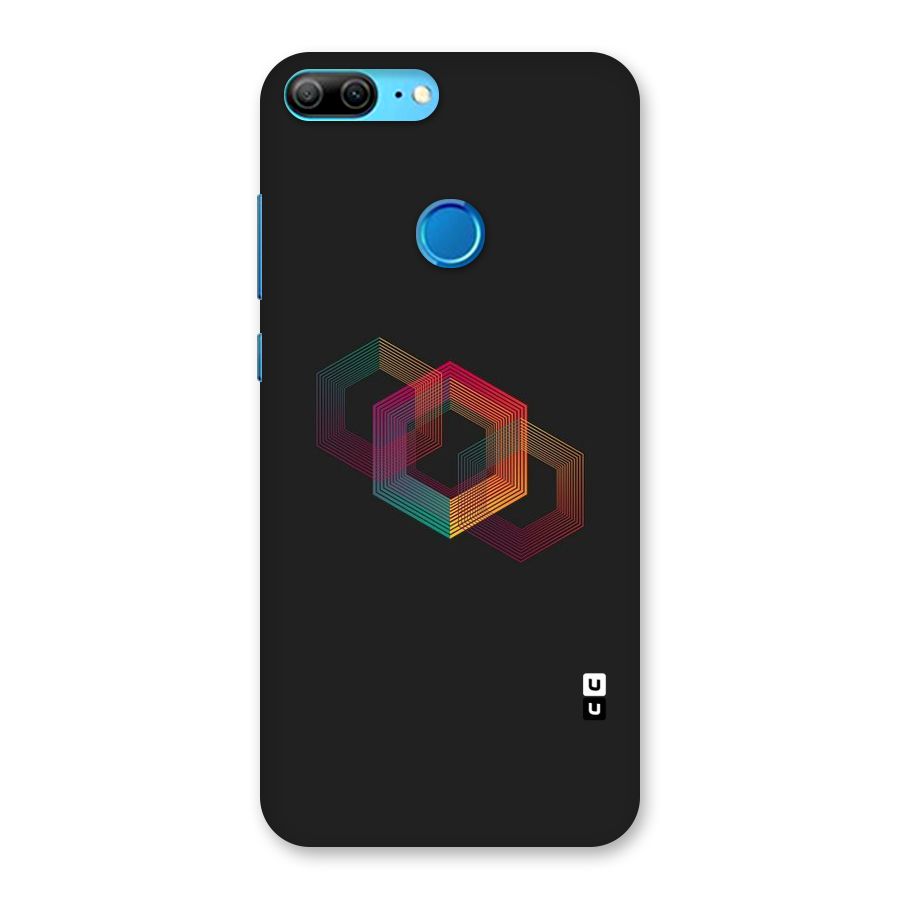 Tri-hexa Colours Back Case for Honor 9 Lite
