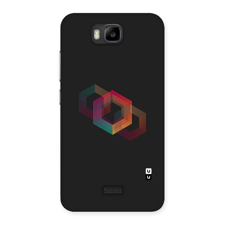 Tri-hexa Colours Back Case for Honor Bee