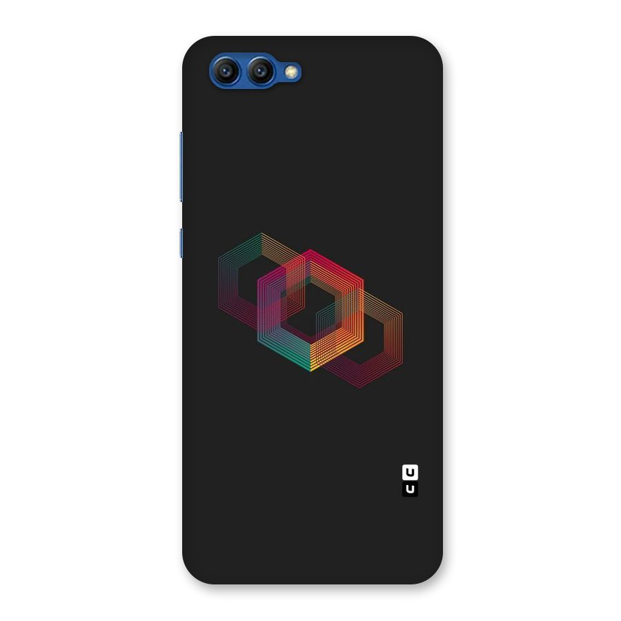 Tri-hexa Colours Back Case for Honor View 10