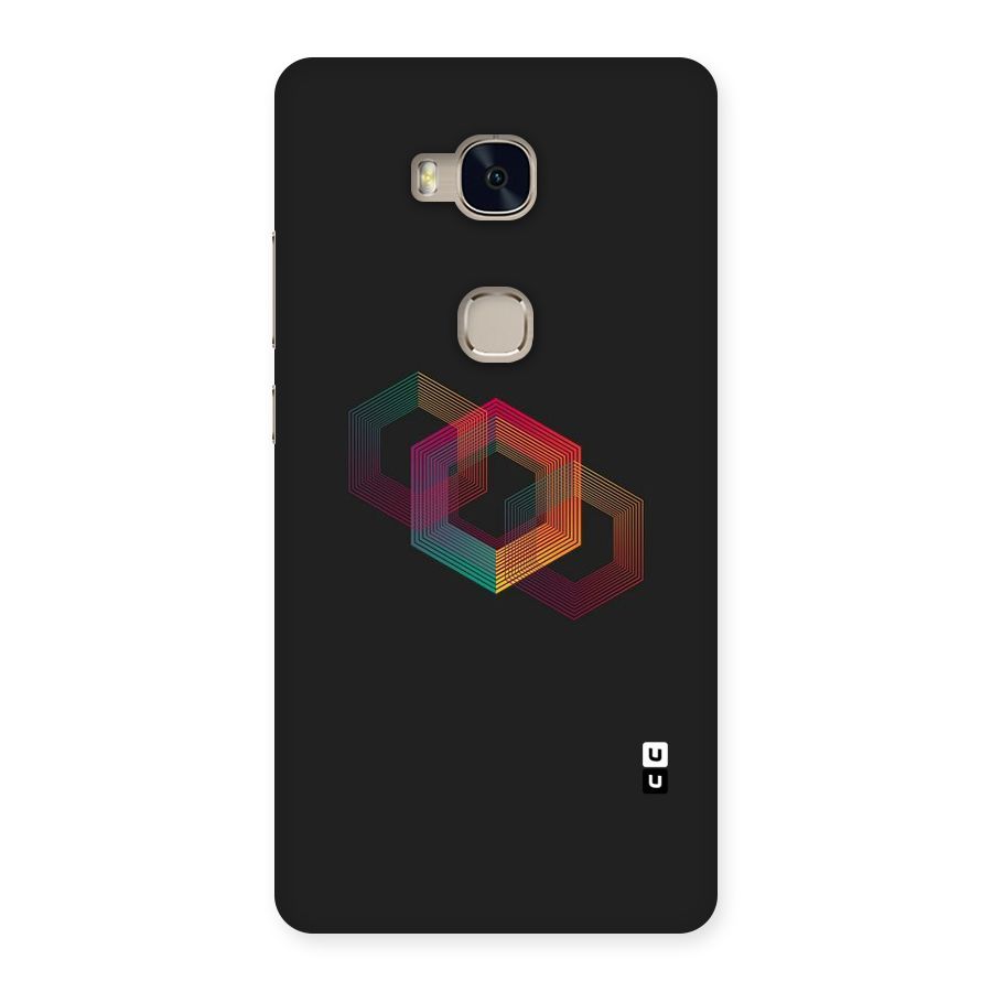 Tri-hexa Colours Back Case for Huawei Honor 5X