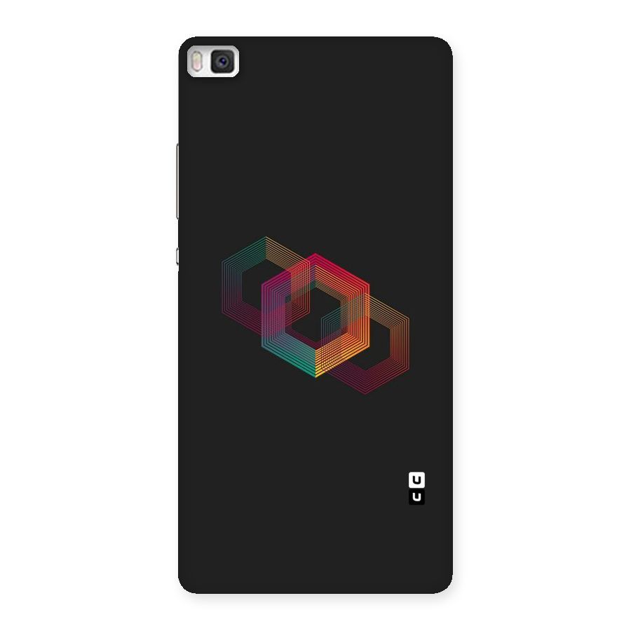 Tri-hexa Colours Back Case for Huawei P8