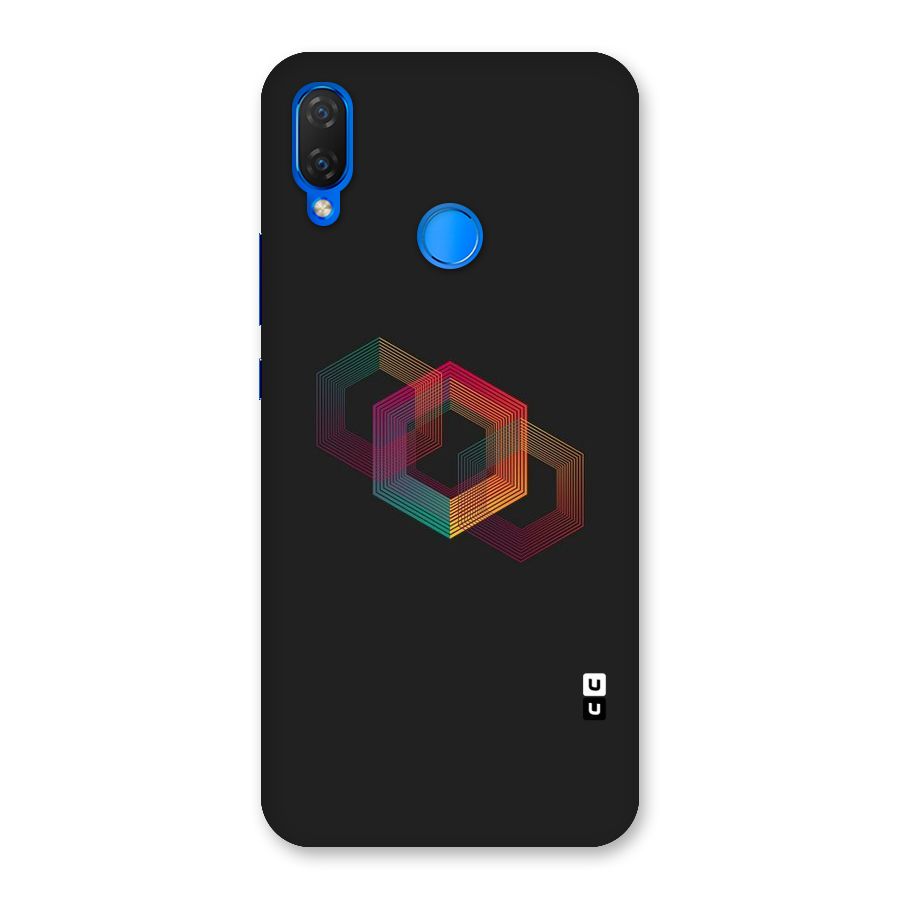 Tri-hexa Colours Back Case for Huawei P Smart+