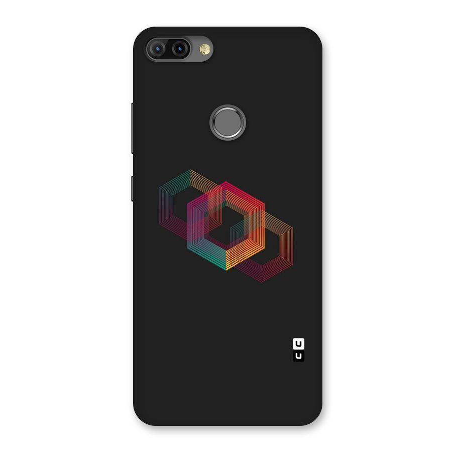 Tri-hexa Colours Back Case for Infinix Hot 6 Pro